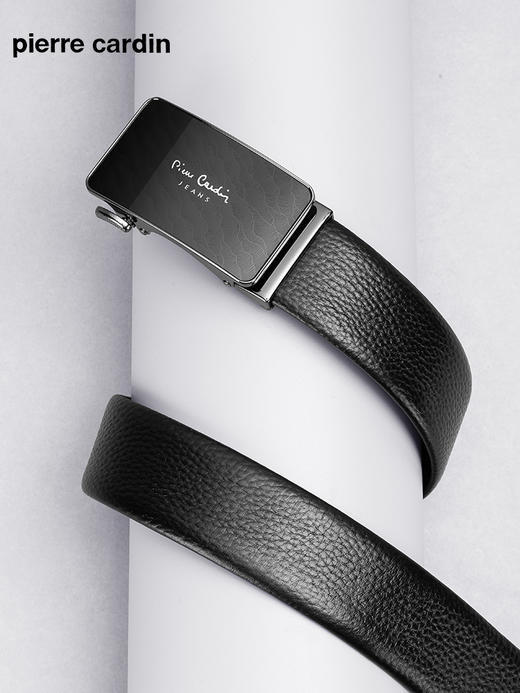 【实木礼盒包装】皮尔卡丹牛皮皮带自动扣男士腰带高档木礼盒送礼 商品图3