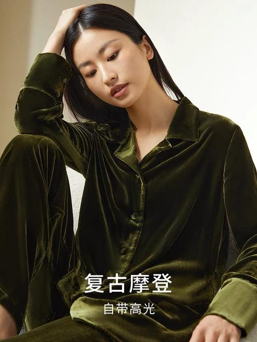 金三塔 女真丝丝绒吊带小衫长袖上衣直筒裤可选 YSFDD501  YSFDD701 YSFDC901 商品图1