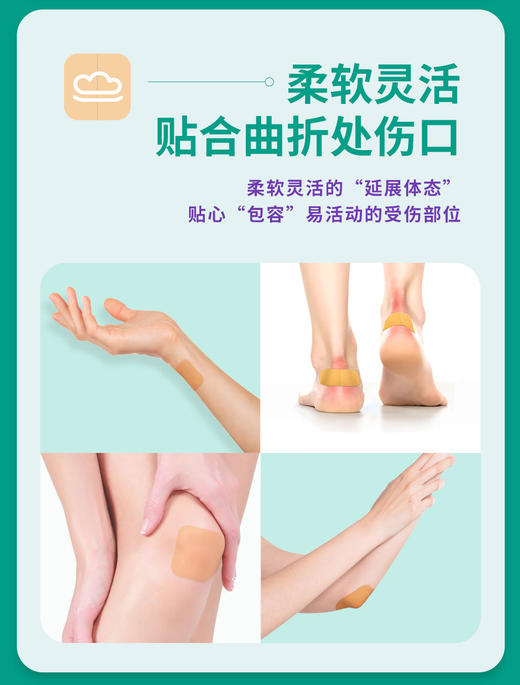 康维德多爱肤运动护理包水胶体敷料187955*2片+187900*2片 商品图1