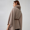 【水貂毛羊绒斗篷外套】羊绒世家秋冬新品女士羊绒蝙蝠衫针织保暖外套 商品缩略图2