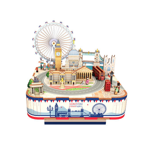 同趣 伦敦风情拼装八音盒 纪念品 生日礼物 商品图5