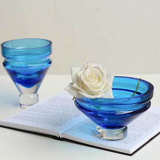 轻奢创意迷你几何加厚玻璃花瓶鲜花干花客厅餐桌酒店软装家居摆件 商品图1