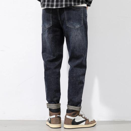 【加绒加厚】圣得西男士牛仔裤冬款百搭棉质直筒休闲长裤2362915850 商品图3