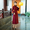 SYG-766新款旗袍冬款加厚水貂绒长款时尚显瘦复古高档连衣裙 商品缩略图3
