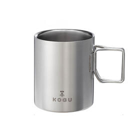 DEARYOU日本下村企贩KOGU不锈钢保温马克杯可折叠手把户外露营