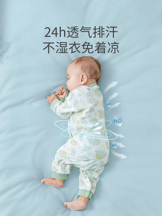 贝肽斯婴儿衣服宝宝连体衣秋装纯棉哈衣夏季薄款爬服四季长袖睡衣 商品图4