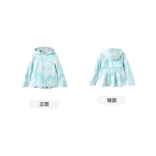 ASICS/亚瑟士童装24年春季新款女童长袖外套渲染印花连帽梭织便服 商品图9