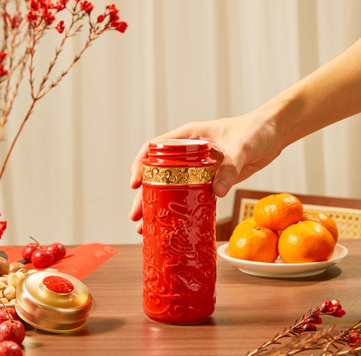 龙华富贵随身杯双层330ml 商品图0