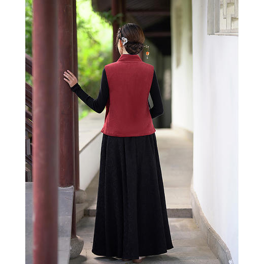 裁缝学苑AQ226中式禅意棉马夹马甲纸样女装坎肩外套上衣样板 商品图3