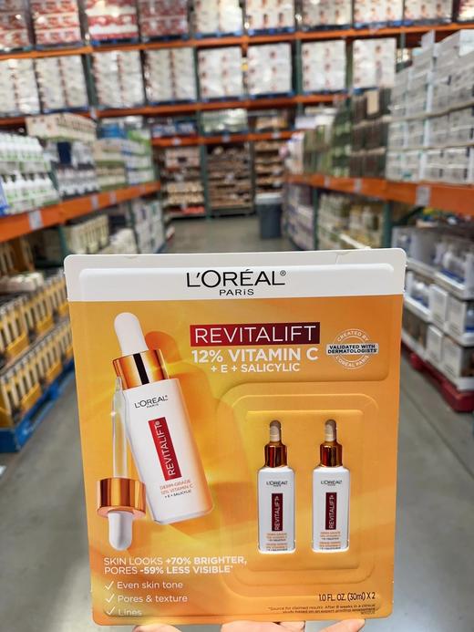 Loreal欧莱雅复颜VC+VE+水杨酸精华30ml*2瓶装！美国代购，无中文标签，介意慎拍 H 商品图1