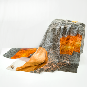 真丝桑波提花缎长巾 HA4685