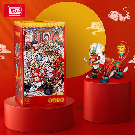  LOZ儿童玩具积木拼装模型手办 年兽1931 商品图0