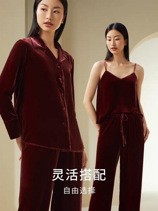 金三塔 女真丝丝绒吊带小衫长袖上衣直筒裤可选 YSFDD501  YSFDD701 YSFDC901 商品图0