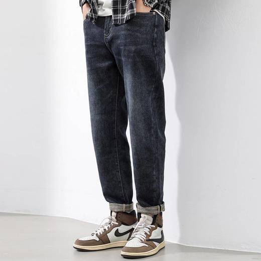 【加绒加厚】圣得西男士牛仔裤冬款百搭棉质直筒休闲长裤2362915850 商品图4