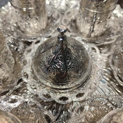 土耳其复古合金带盖糖罐（银色） 商品图0