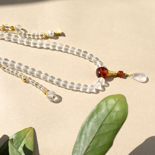 【璃幻】知幻即离 离幻即觉  原创精品古法白琉璃   手链项链  108念珠  生日礼物 商品图1