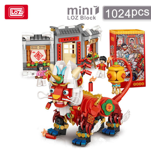  LOZ儿童玩具积木拼装模型手办 年兽1931 商品图3