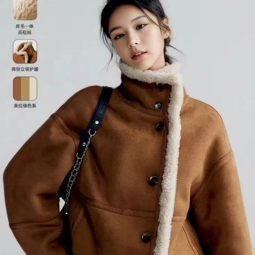 今年流行羊羔毛外套一体棉服高级感超好看小众女装外套新款8821 商品图2