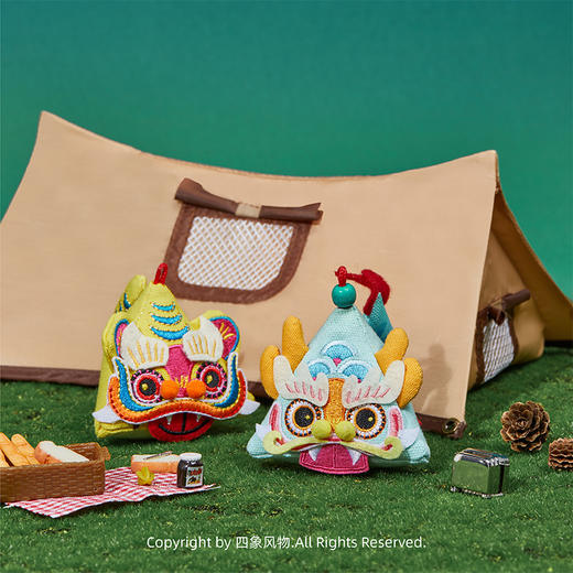 四象风物挂偶  原创玩偶 手工缝制 棉麻材质 商品图0