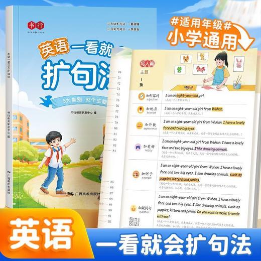 【会员专享】一看就会扩句法小学通用英语3-6年级单词 商品图0