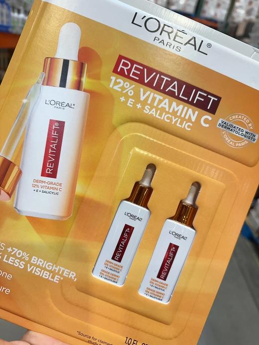 Loreal欧莱雅复颜VC+VE+水杨酸精华30ml*2瓶装！美国代购，无中文标签，介意慎拍 H 商品图2