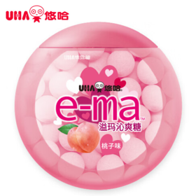 33g悠哈溢玛沁爽糖桃子味