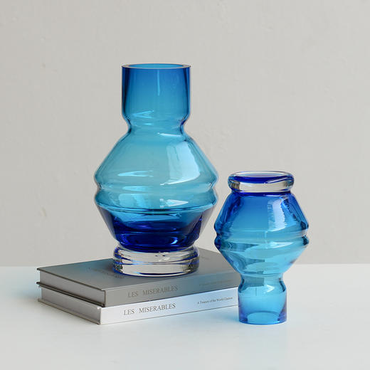 轻奢创意迷你几何加厚玻璃花瓶鲜花干花客厅餐桌酒店软装家居摆件 商品图6