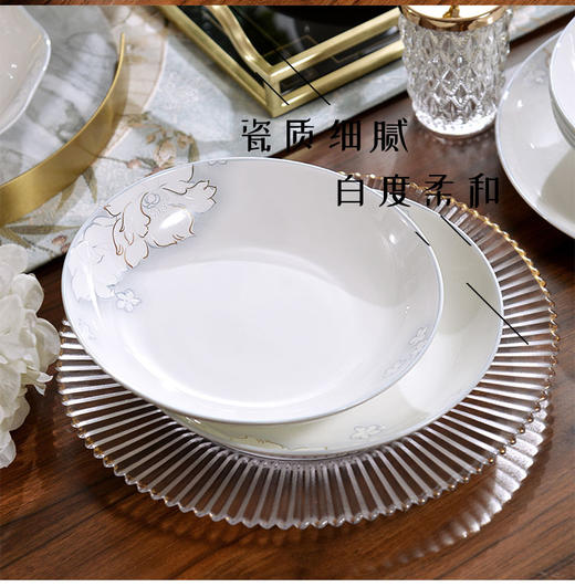 凡瑞斯玉落芳菲40头10人用骨瓷餐具 商品图4