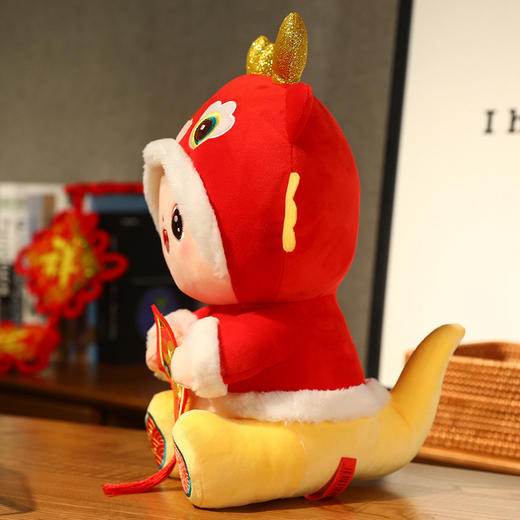 【平安顺遂❗️新年国潮福运蛇】带来满满的好运与喜庆，蛇年吉祥物生肖玩偶吉祥物公仔毛绒玩具， 商品图2