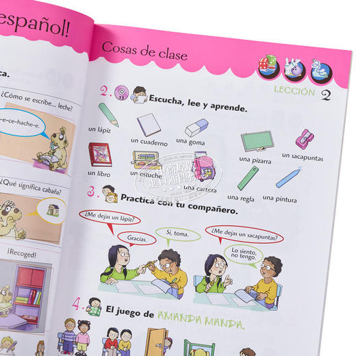 【中商原版】西班牙少儿教材 Colega 1 学生用书+练习+音频 西班牙文原版 ALUMNO+EJERCICIOS+CD Elena Hortelano 商品图2