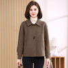 时尚简洁，民族风双面呢短款大纽扣外套HR-YIZX8595 商品缩略图1