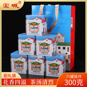【新品上市，欢迎尝鲜】宝城三仰峰肉桂茶叶6罐装共300克小泡装礼盒乌龙茶岩茶D445