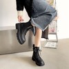 ZHR英伦马丁靴女2024年春季新款潮酷复古休闲甜酷加绒厚底工装靴 商品缩略图3