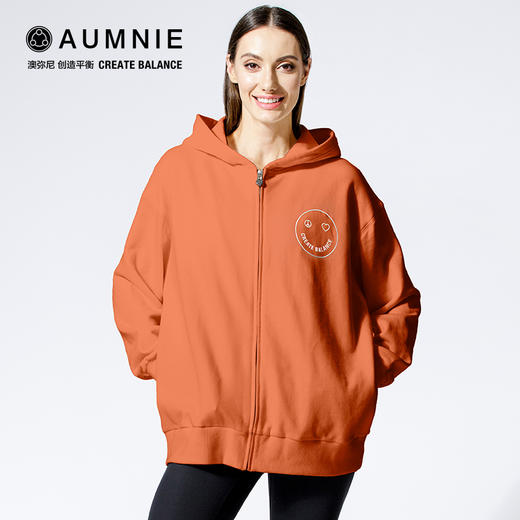 【新品】快乐之光宽松连帽夹克 HAPPY GLOW OVERSIZE ZIP HOODIE 秋冬新款运动休闲外套 商品图10
