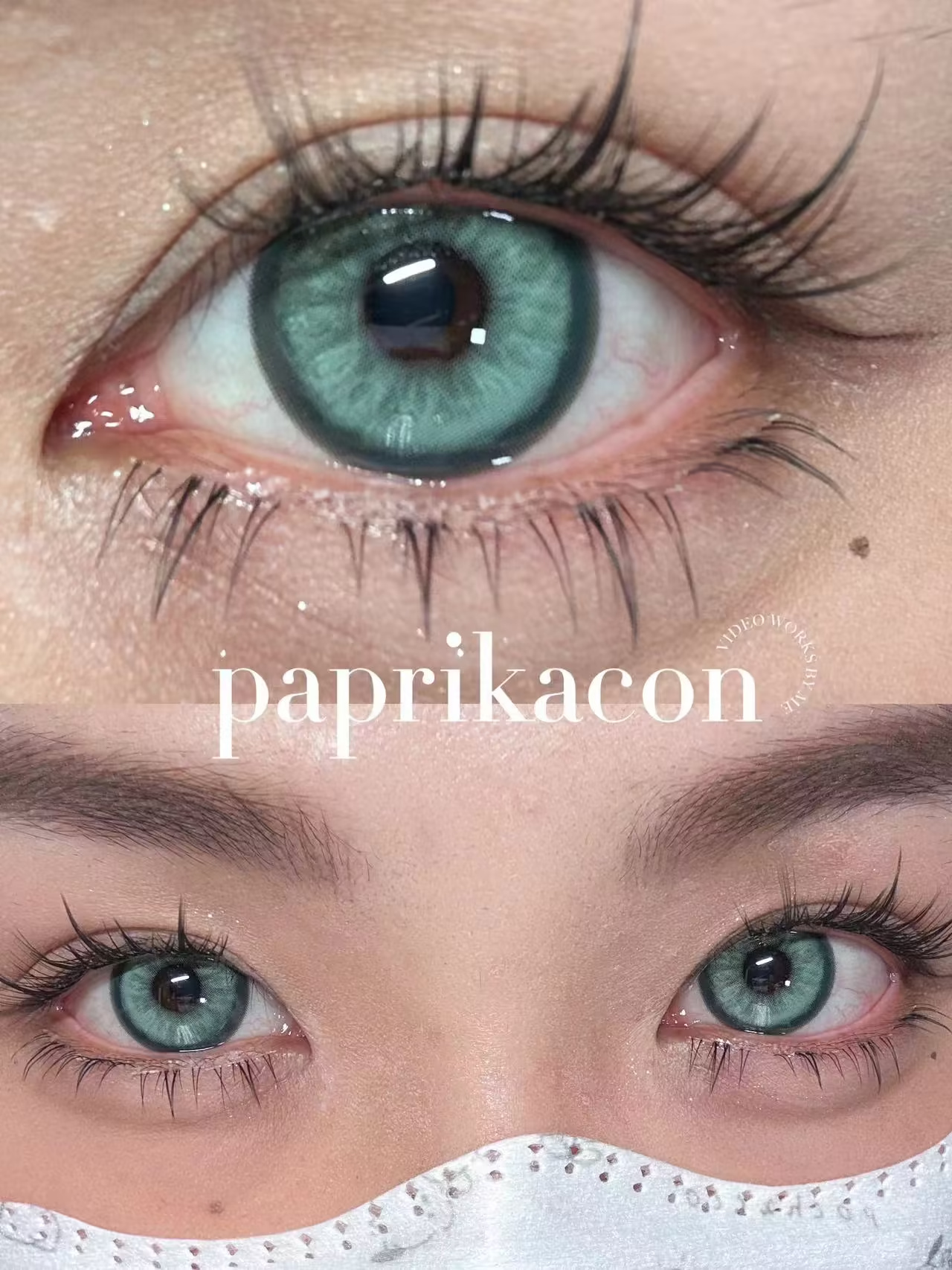 PAPRIKACON 蛇目禁咒14.5mm 半年抛彩色隐形眼镜 1副/2片 左右眼度数可不同 - VVCON美瞳网