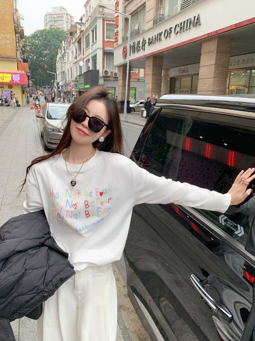 <曾小咸推荐>【现货】   长短袖彩色字母T恤  商品图2