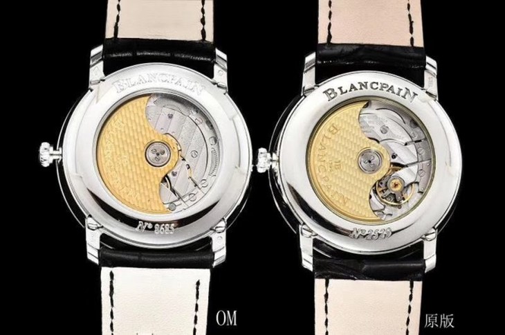 OM宝珀villeret经典系列复刻6639月相真假手表评测V2-V3