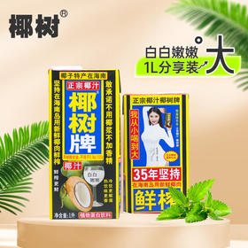 【整箱】正宗椰树牌椰子汁1L*12盒