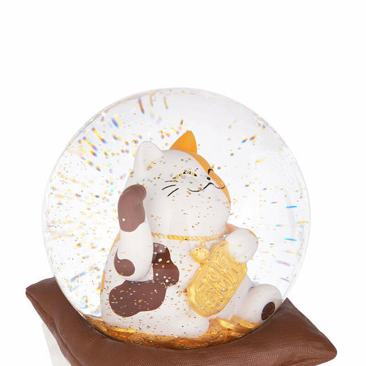 招财猫水晶球《招福》音乐盒 商品图3