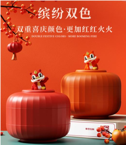 醒狮提手，软胶手感好 灯笼造型，圆润无毛边！！——【孙小美大号招财醒狮招财灯笼糖果盒-8599】 商品图3