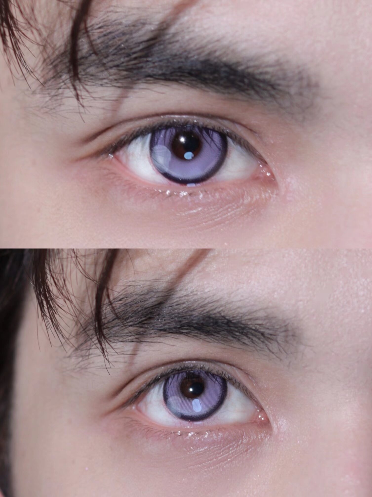ALLECON 失重蓝莓14.2mm 年抛彩色隐形眼镜 1副/2片 左右眼度数可不同 - VVCON美瞳网