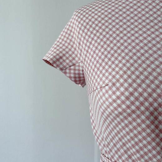 法式经典礼服—复古赫本风优雅圆领气质系带连袖连衣裙  2201072 商品图2