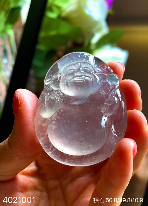 玻璃种木那文财神素件【4021001】具体价格微信咨询 商品图5