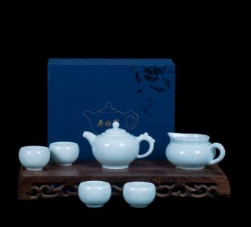 吴裕泰青瓷静雅壶套组（积分商城 商品图1