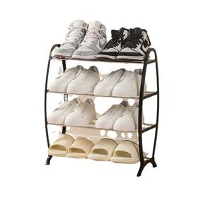 双鱼组装简易鞋架家用门口出租房收纳鞋柜宿舍经济型鞋架子置物架一个（颜色随机）