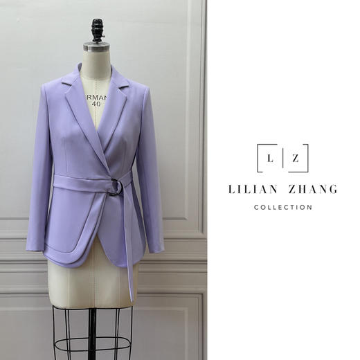 轻职场—“街潮艺术风”系腰显瘦环扣设计感百搭西装外套 2205010 商品图0