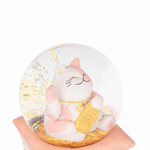 招财猫水晶球《恋爱顺利》音乐盒 商品图2