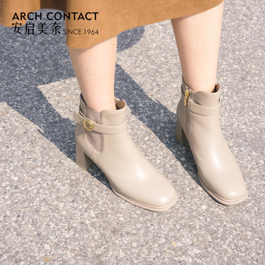 ARCH CONTACT安启美奈秋冬新品舒适羊皮女靴 商品图7