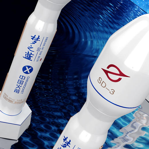 洋河梦之蓝中国火箭联名（收藏版） 绵柔白酒52度500mL单瓶装 商品图3