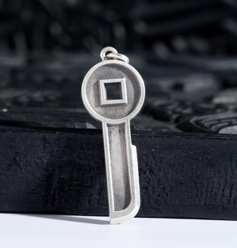 矩德泉坊 纯银手作  契刀五百（3.6厘米挂扣版）gq230700737 商品图4